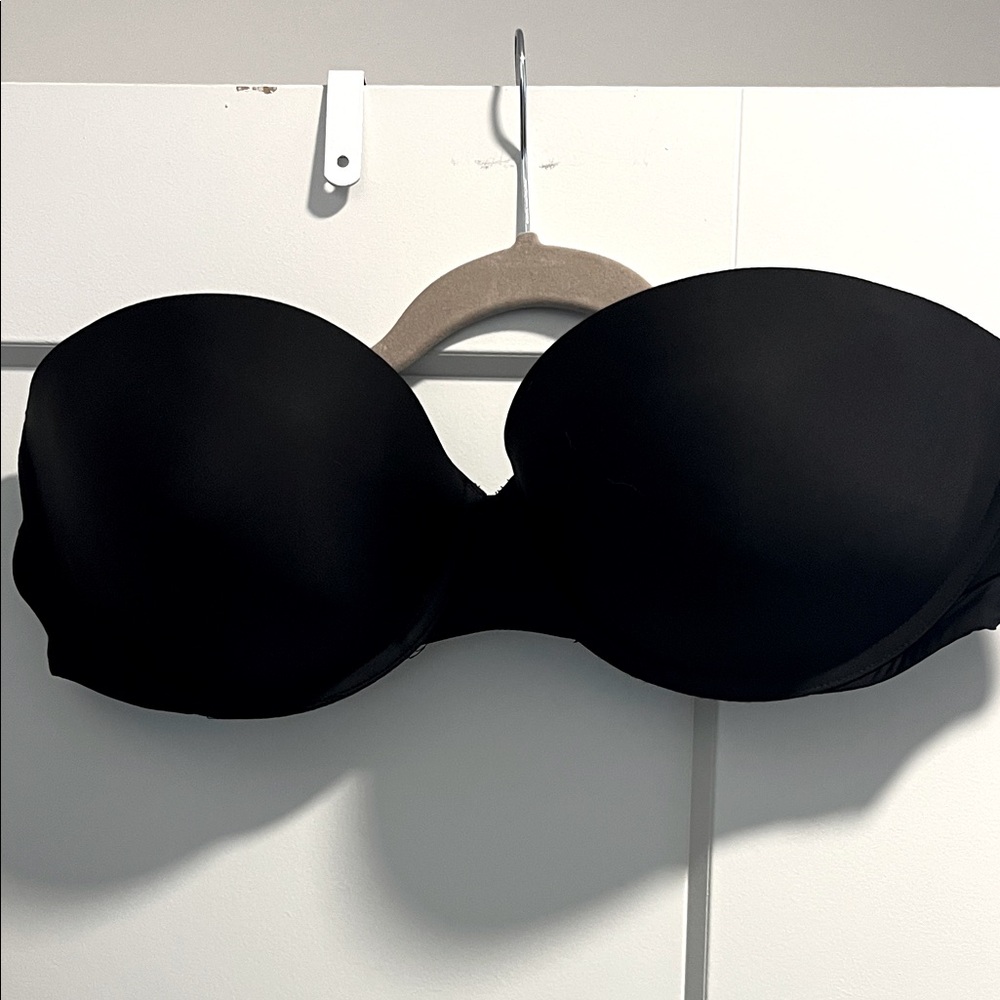Victoria's Secret Black Multi-way Strapless Bra 36DD